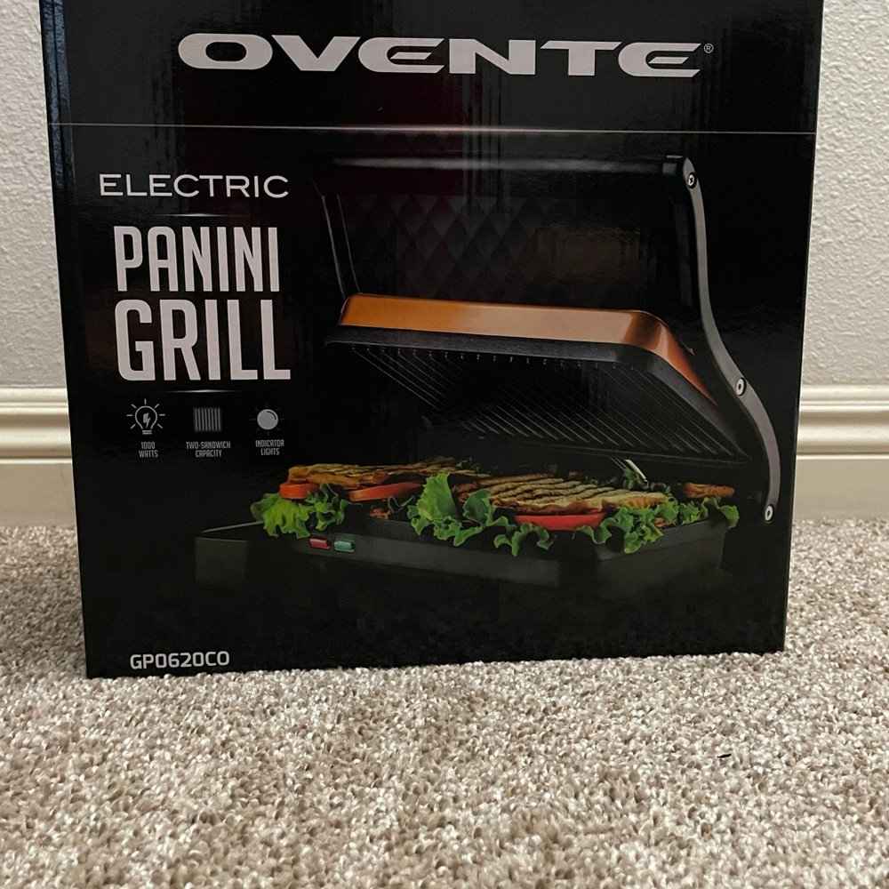 Copper Electric Panini Grill